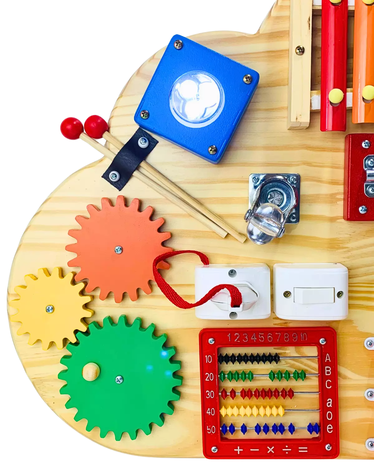 Painel Sensorial Educativo Montessori Nuvem + Brinde Exclusivo Hoje!