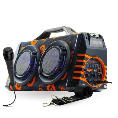 Caixa de Som Grande Portátil Bluetooth com Microfone 60W XDG-37