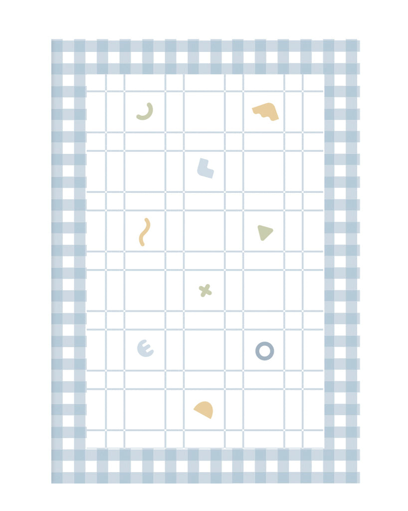 Tapete Playmat Vichy Azul