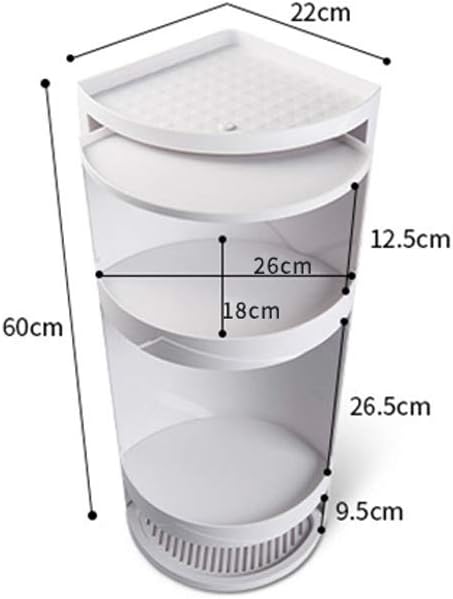 Prateleira do Banheiro Giratório em 360 Graus