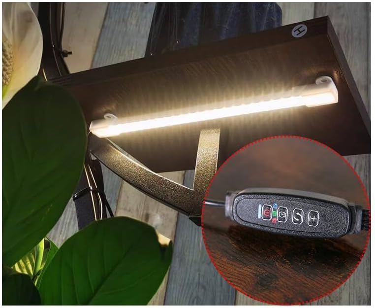 Plant Stand Indoor with Grow Lights, 8 Tiered Indoor Plant Shelf, 61" Tall Plant Stand for Indoor Plants Multiple, Metal Plant Flower Holder Stand, S-Shaped Plant Rack for Home, Patio (Black)