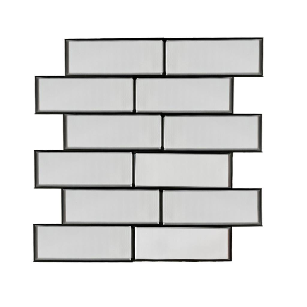 Kit 10 Paineis Placa Adesva 3d Tijolo 30x30 Relevo 3D Parede