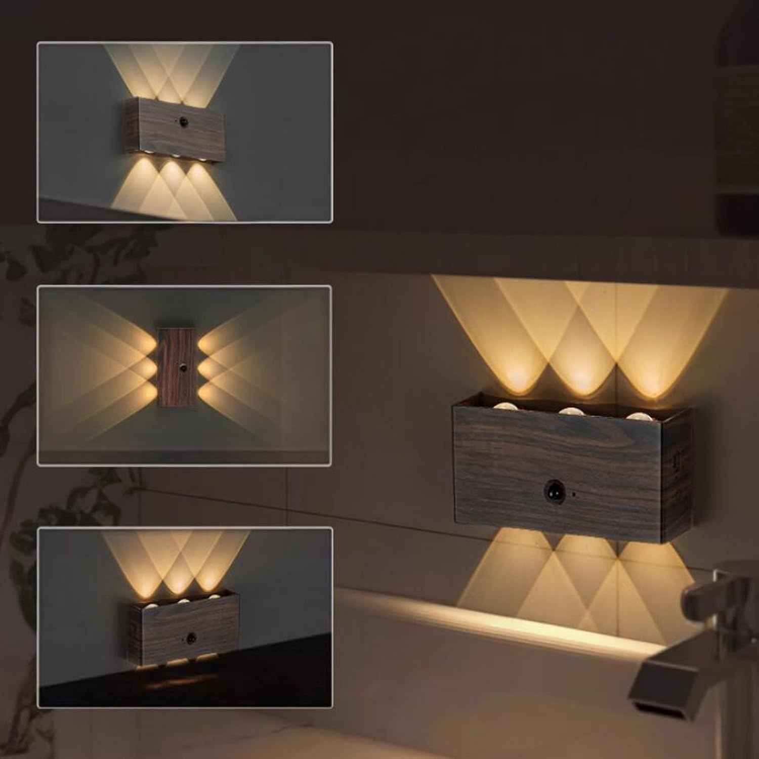 2 Arandelas Magnéticas de LED