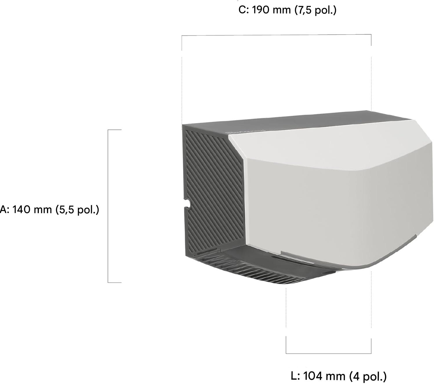Secador de mãos para banheiros domésticos e comerciais