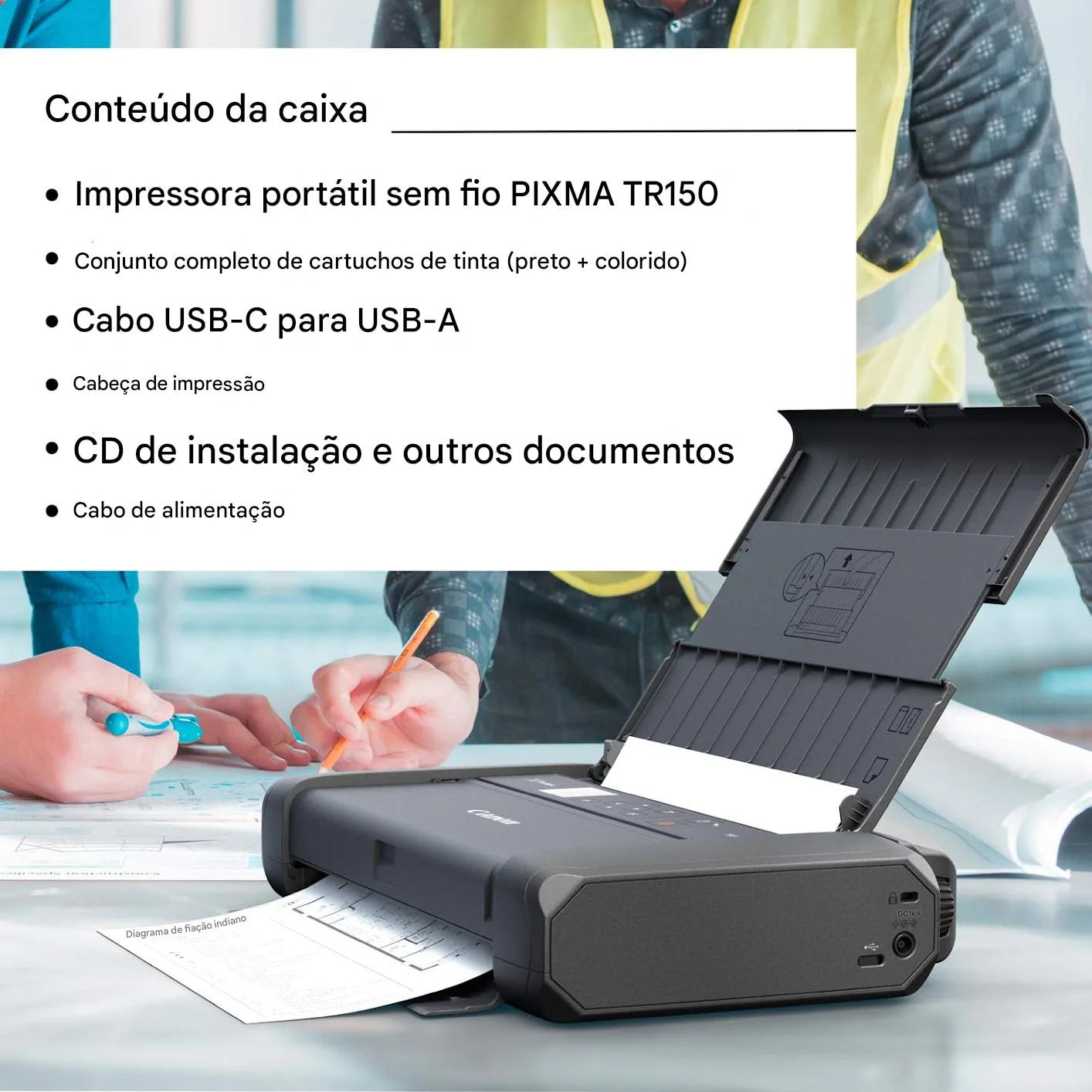 Canon Impressora Portátil sem Fio PIXMA TR150