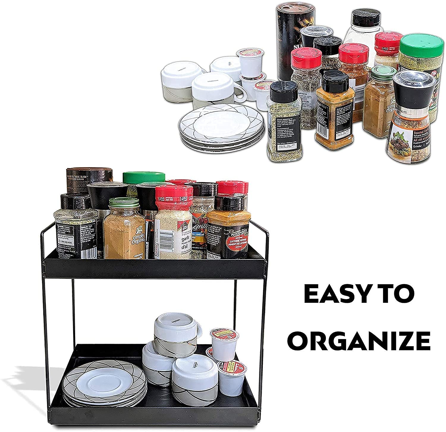 Prateleira de Temperos de 2 Níveis