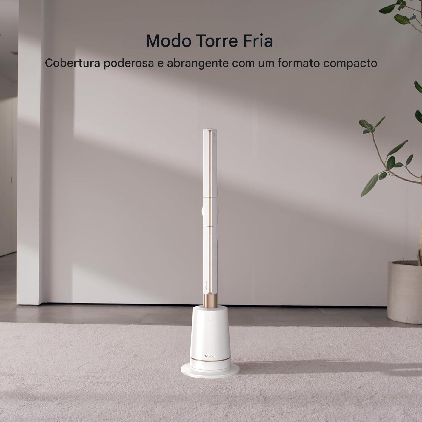 Ventilador TurboBlade — Ventilador de torre sem lâmina 10 níveis de ruído + 10 velocidades