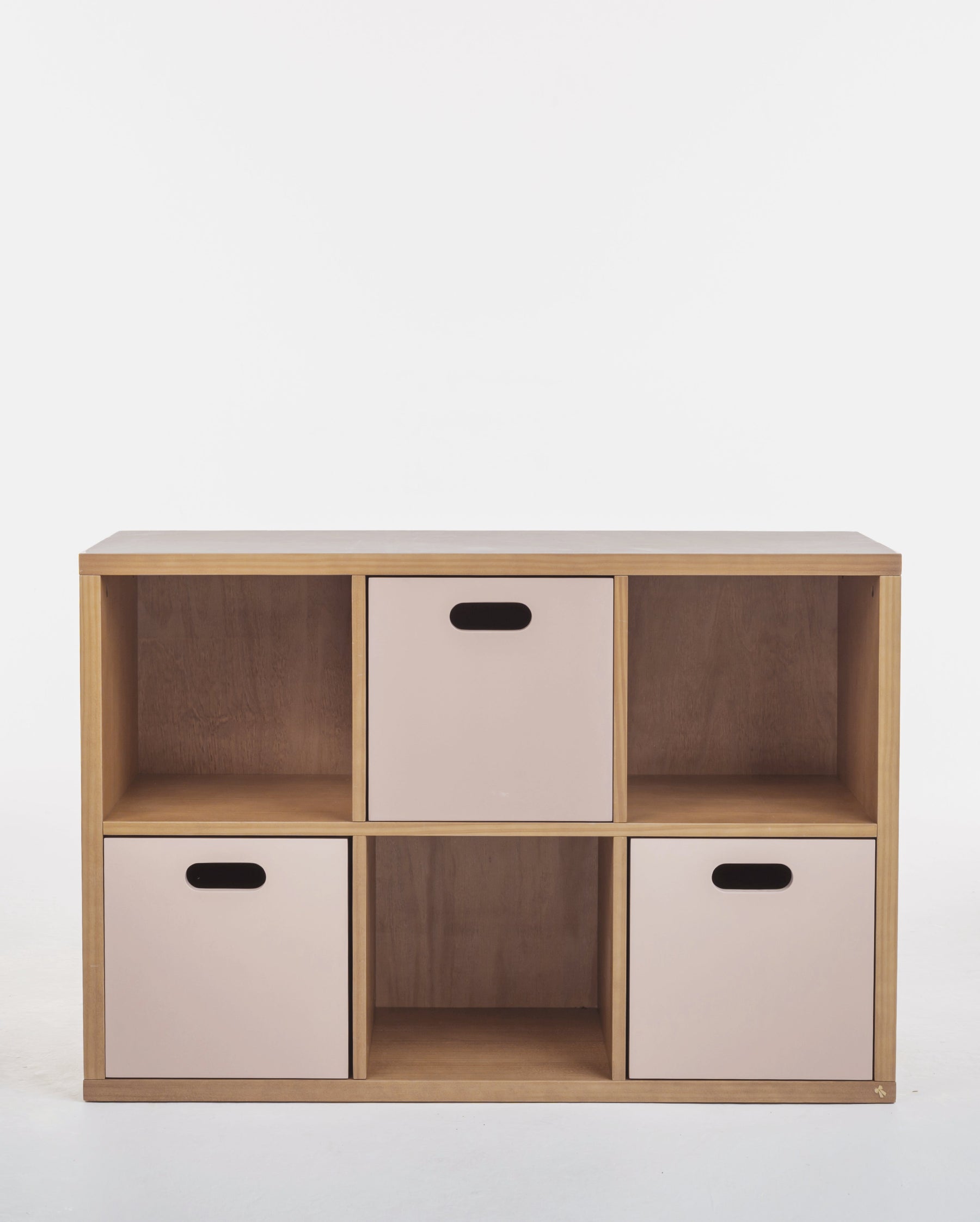 Estante Organizadora Infantil Com Caixas Rosa