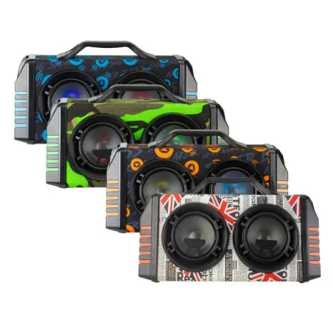 Caixa de Som Grande Portátil Bluetooth com Microfone 60W XDG-37