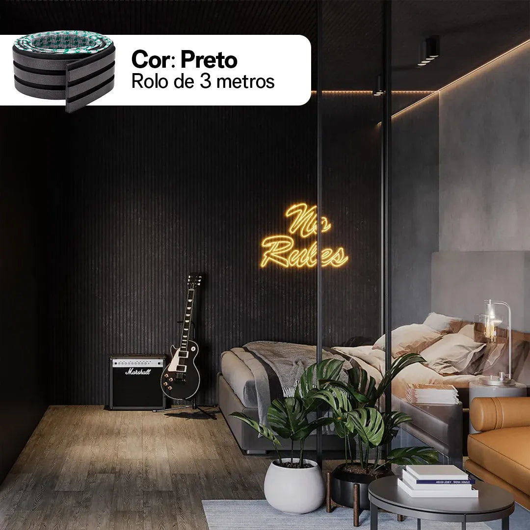 Kit Painel Ripado Autocolante 3M Laminado | LINHA PREMIUM | DIY