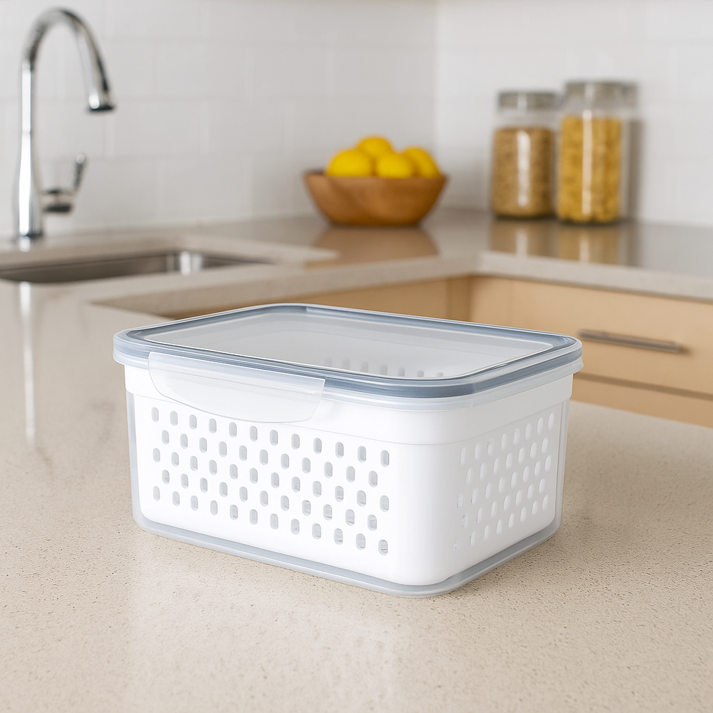 Pote Hermético Organizador de Geladeira – Conserva Frutas e Verduras