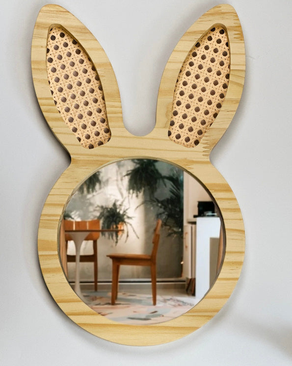 Espelho Coelho com Palha