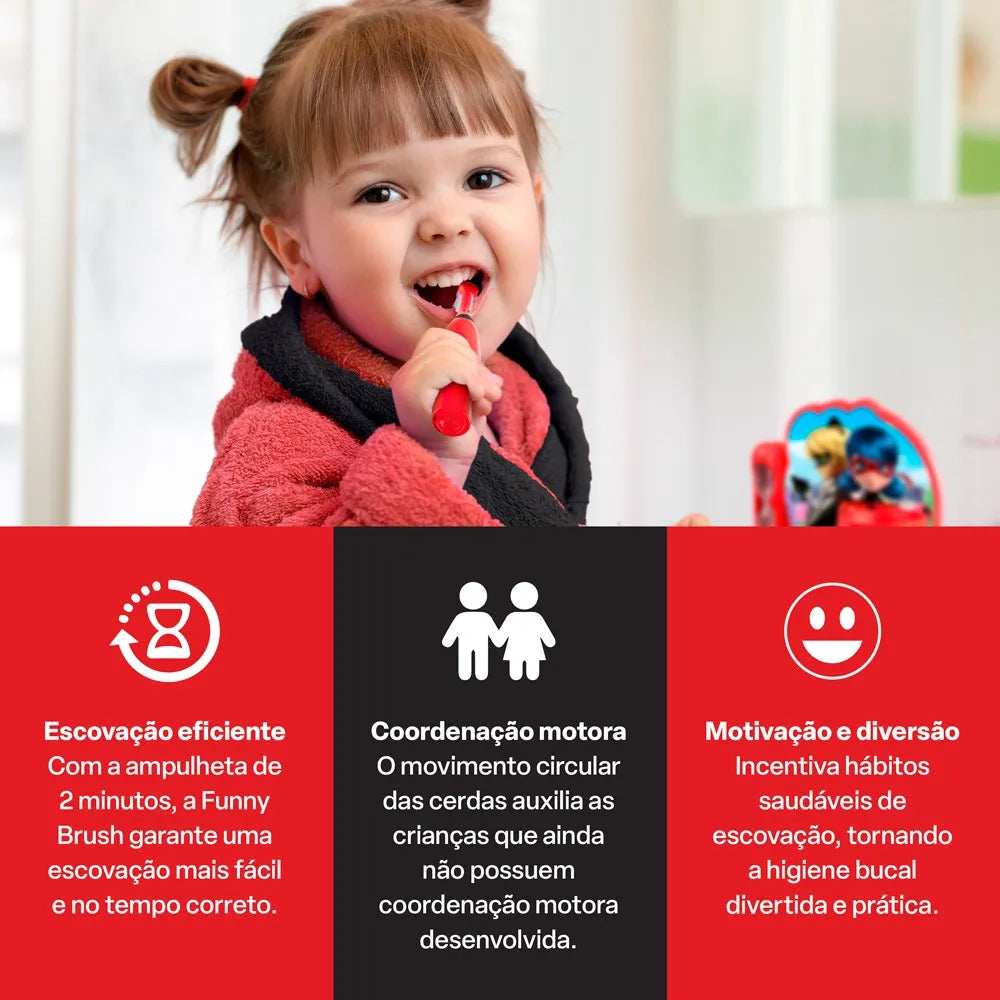 Escova Dental Infantil Elétrica Multilaser