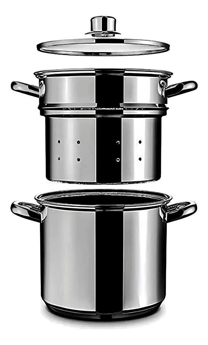 Panela Espagueteira 5 Litros 20 Cm Aço Inox Macarrão Brinox