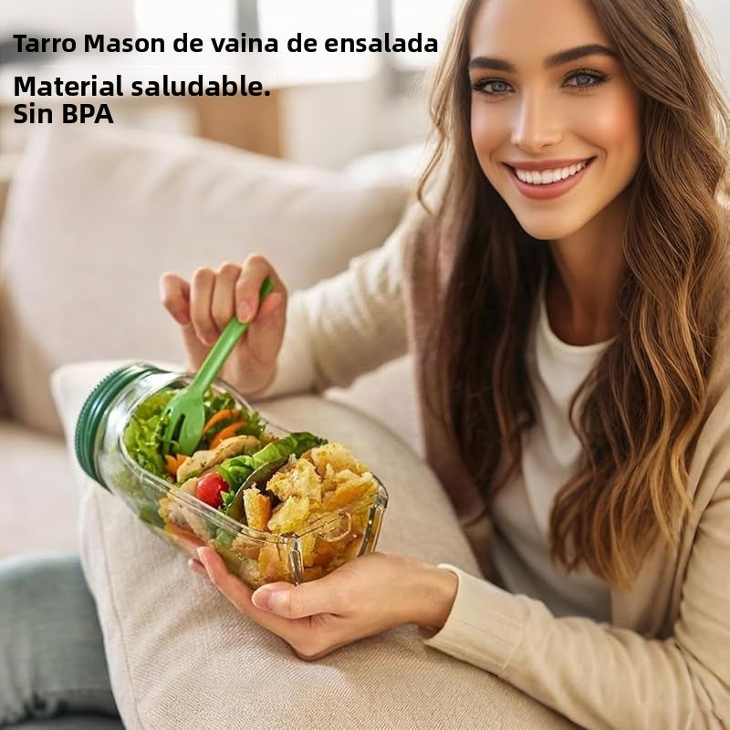 The Original Salad Pod, Portable Salad Jar And Box