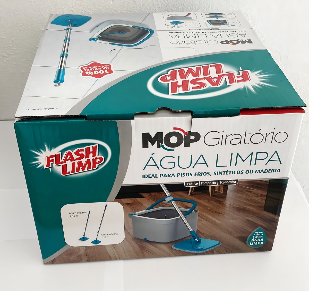 Mop Giratório Água Limpa Flash Limp