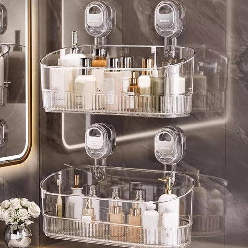 Caixa De Armazenamento De Sucção De Banheiro Sem Perfuração