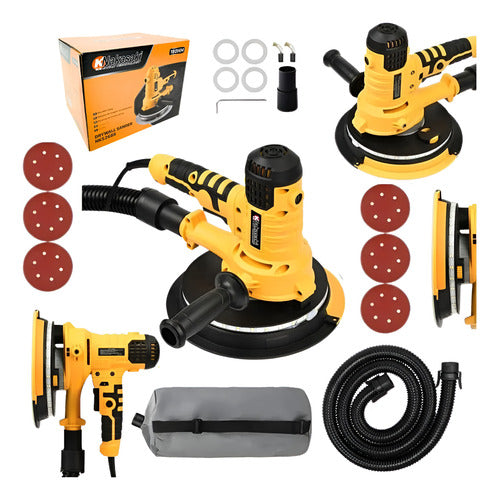 Lixadeira De Parede Knakasaki 1000w Com Led E Aspirador