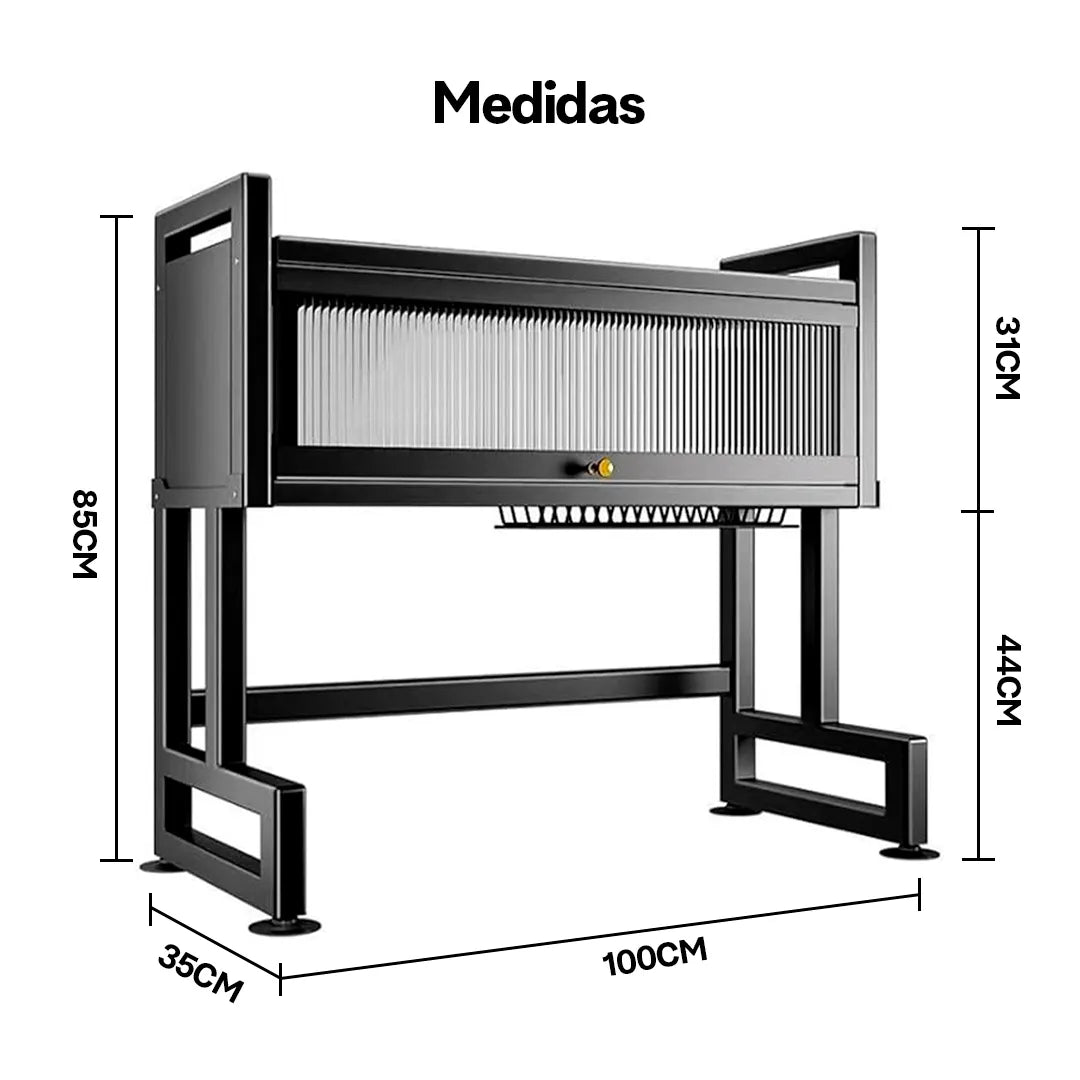 Escorredor de Aço Inoxidável Maciço | Carbon Nygma