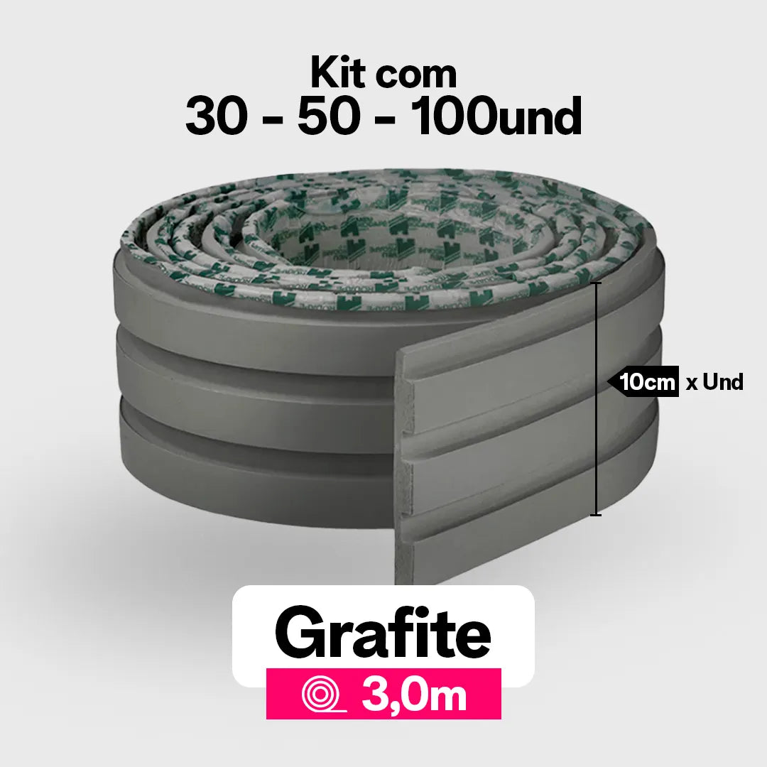 Kit Painel Ripado Autocolante 3M Laminado | LINHA PREMIUM | DIY