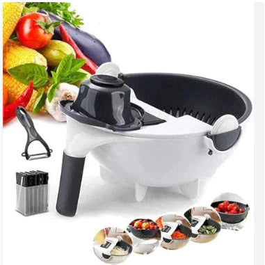 Multi Processador de Legumes 9 Em 1 Ralador Escorredor