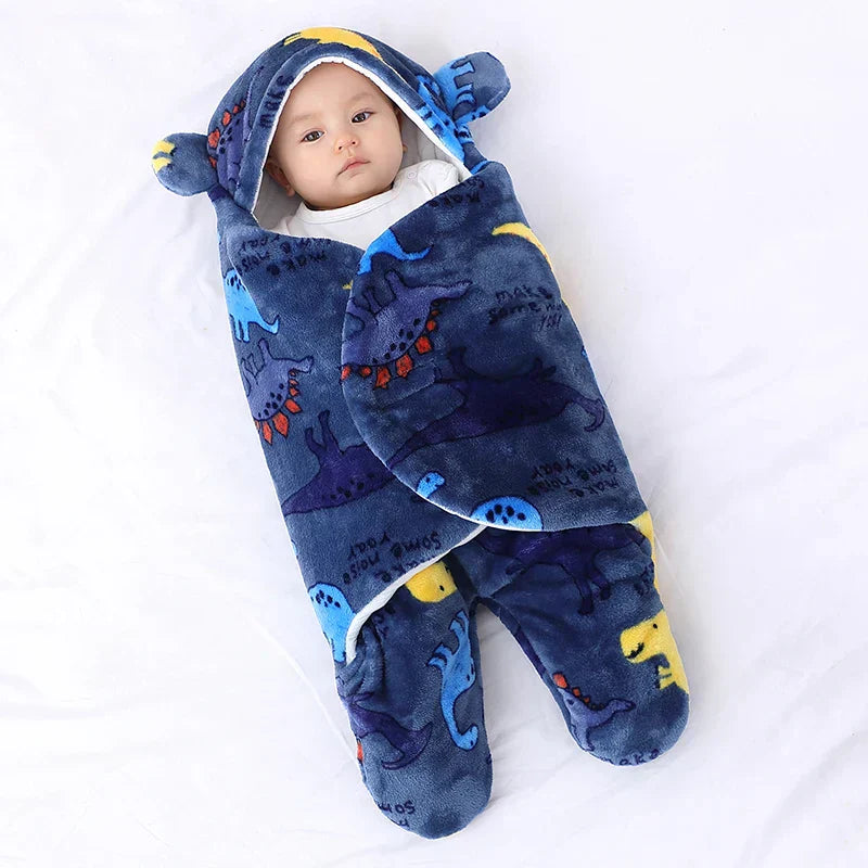 Saco de Dormir do Bebê Ursinho Estampado e Acolchoado