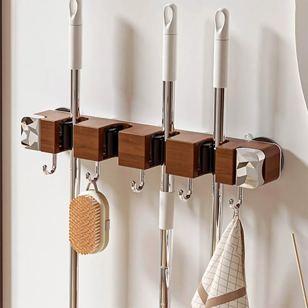 Suporte de Vassouras e Esfregões com Ventosa | Bydoll Elegance | Pague 2 e Leve 3