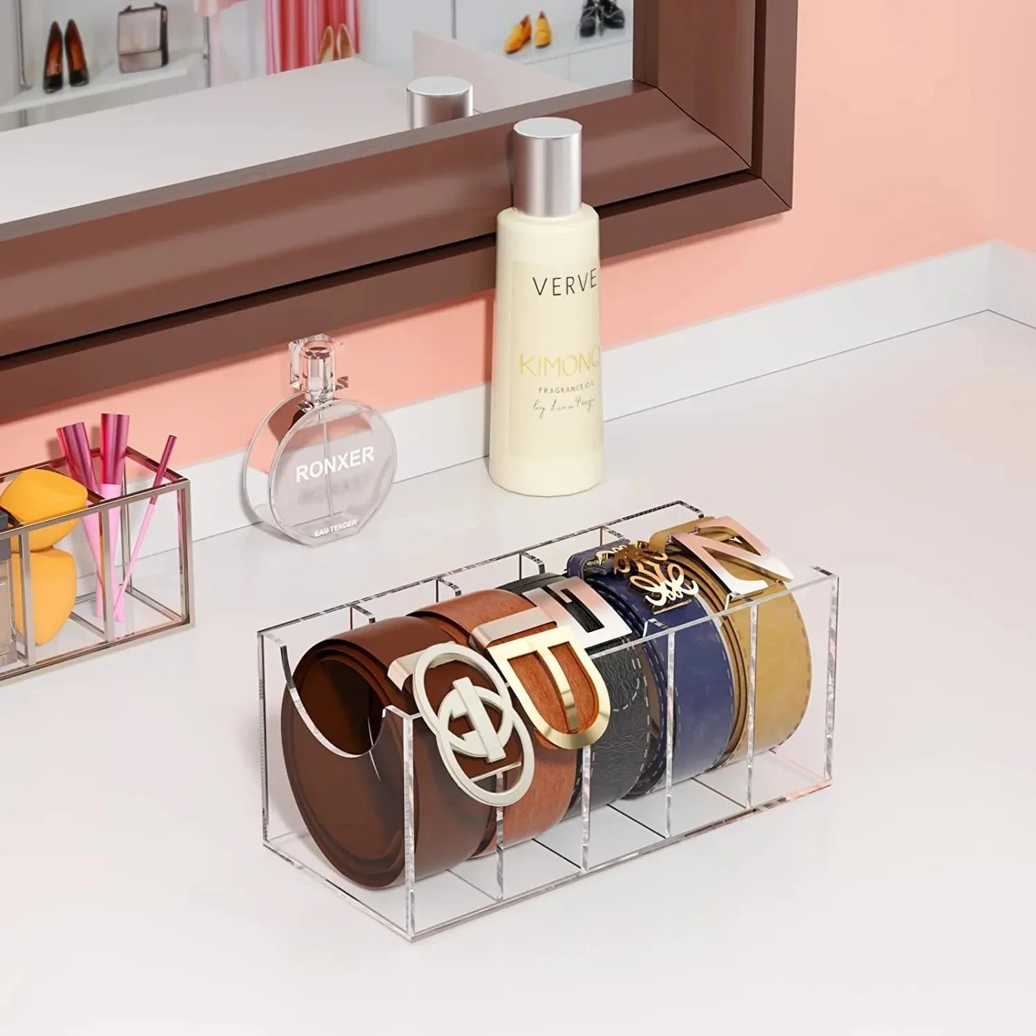 Organizador de Cintos Acrílico Premium