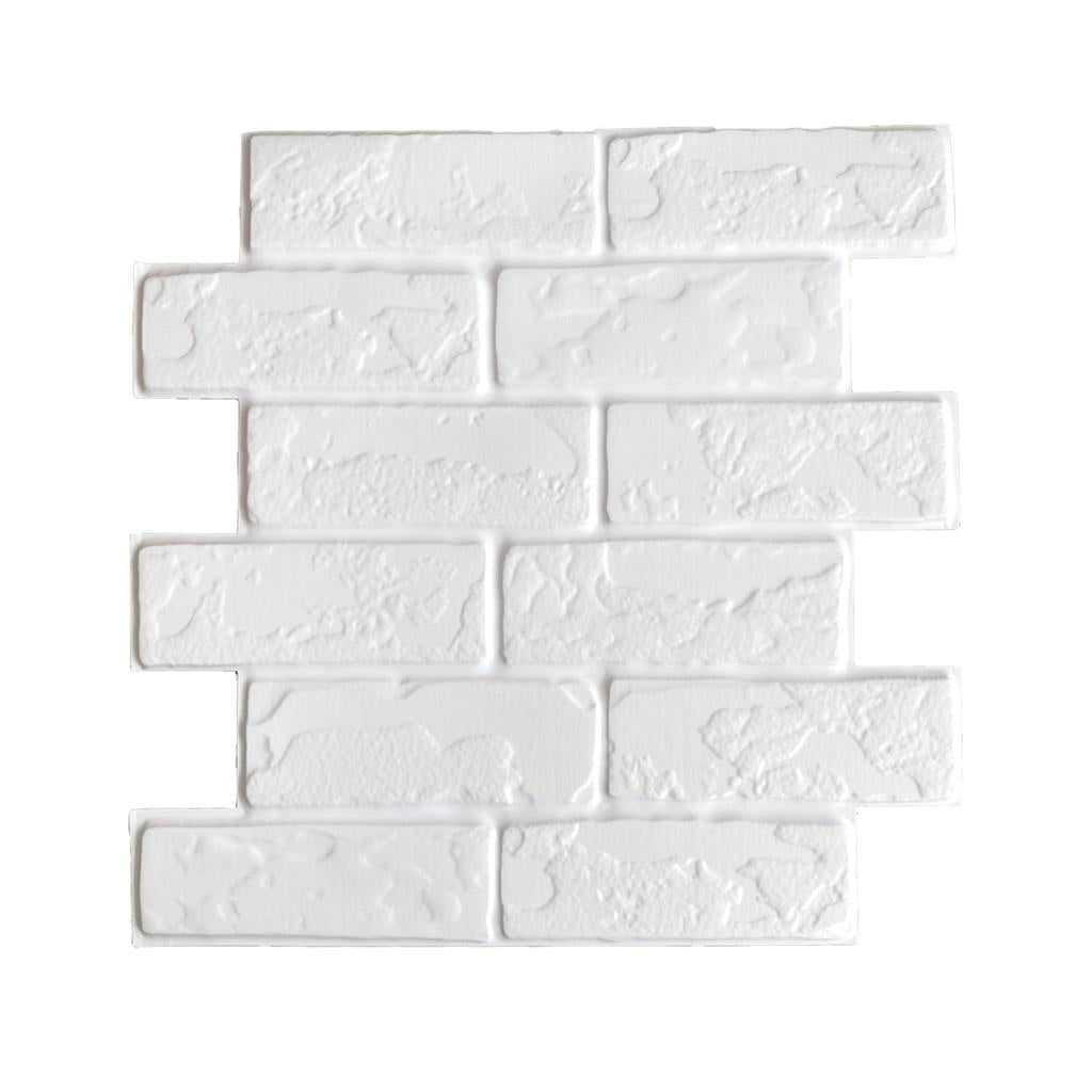 Kit 10 Paineis Placa Adesva 3d Tijolo 30x30 Relevo 3D Parede