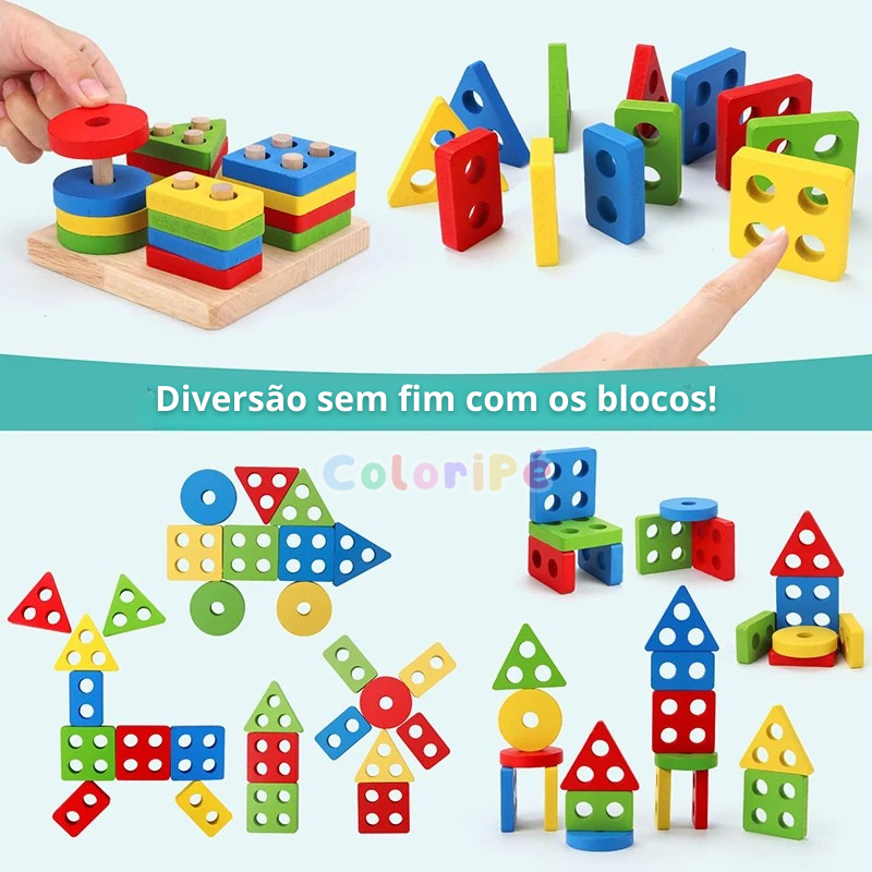 Kit Montessori 5 em 1 – Brinquedos Educativos para Primeiros Anos dos Pequenos