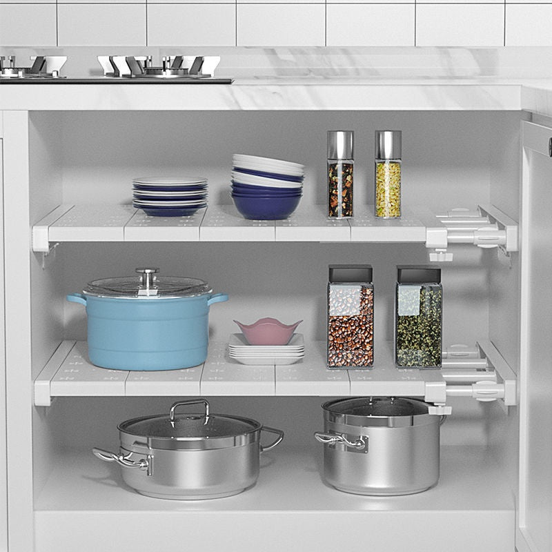 Prateleiras De Armazenamento De Roupeiros Montadas Em Parede Ajustável Divisória Camadas Para Armário De Banheiro Organizador Retráctil