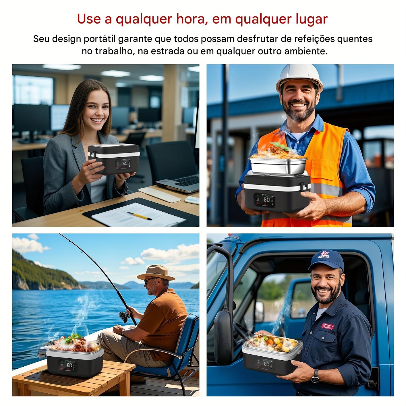 Marmita de aço inoxidável com visor digital