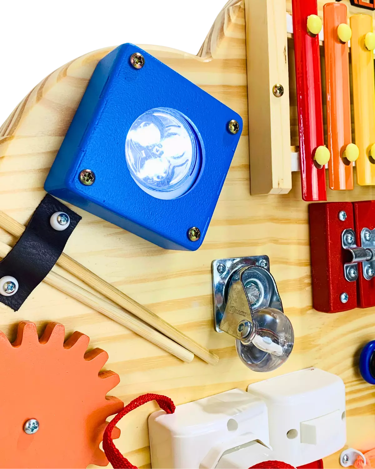 Painel Sensorial Educativo Montessori Nuvem + Brinde Exclusivo Hoje!