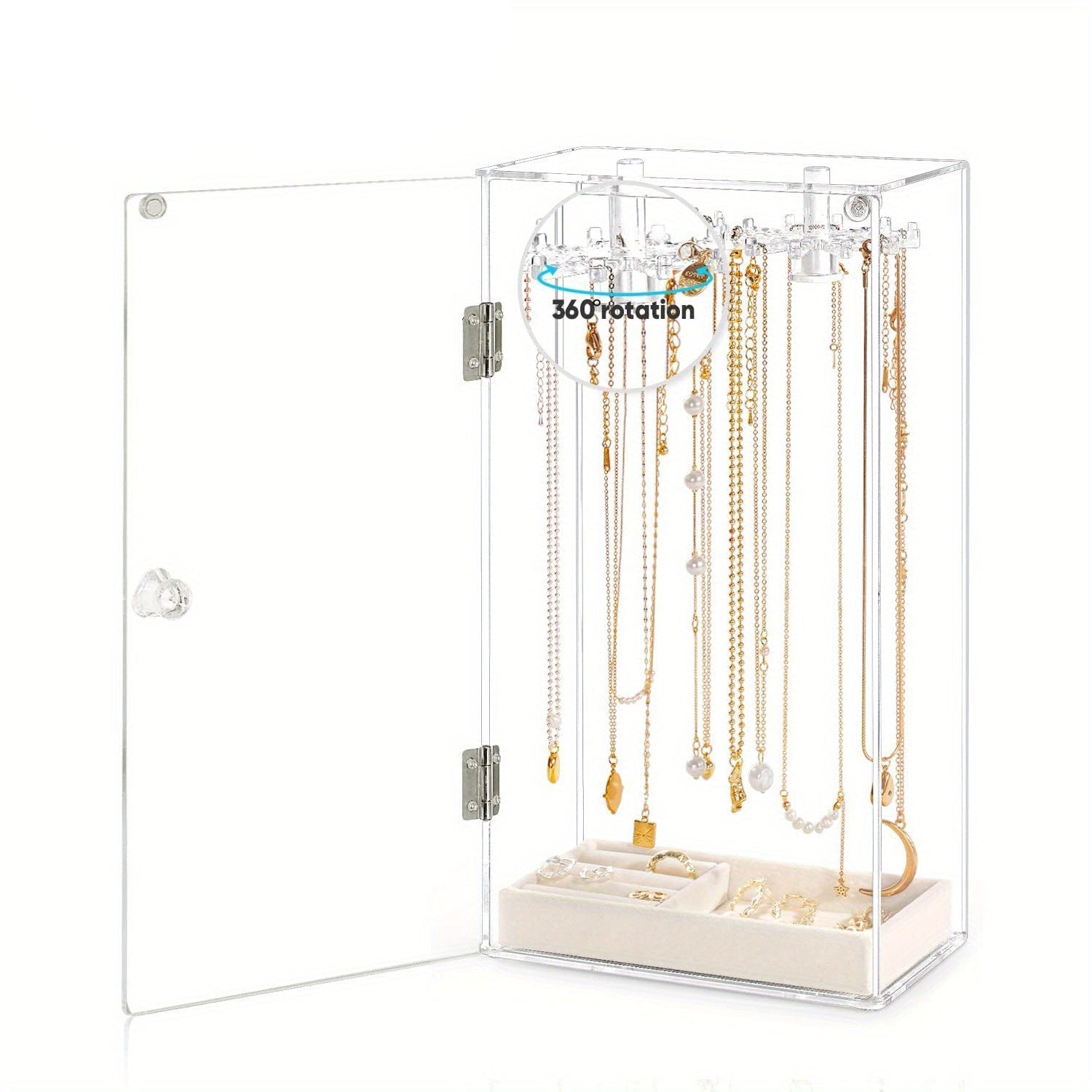 Organizador Rotatório para Joias e Bijuterias