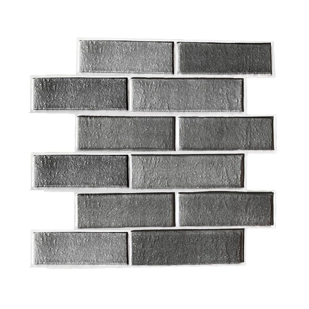 Kit 10 Paineis Placa Adesva 3d Tijolo 30x30 Relevo 3D Parede