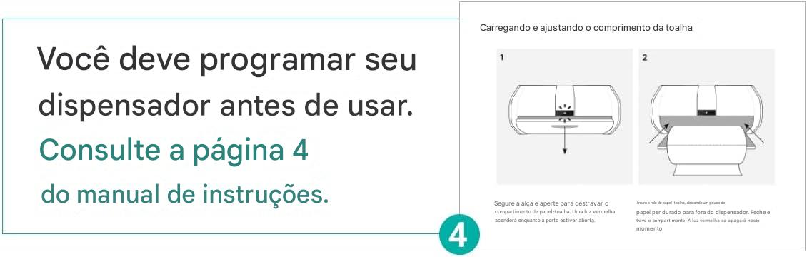 Dispensador de toalha de papel sem toque de bancada