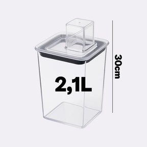 Kit 5 Dispenser Hermetico Organizador Sabao em Po Amaciante Sabão Rações Grãos com Copo Dosador