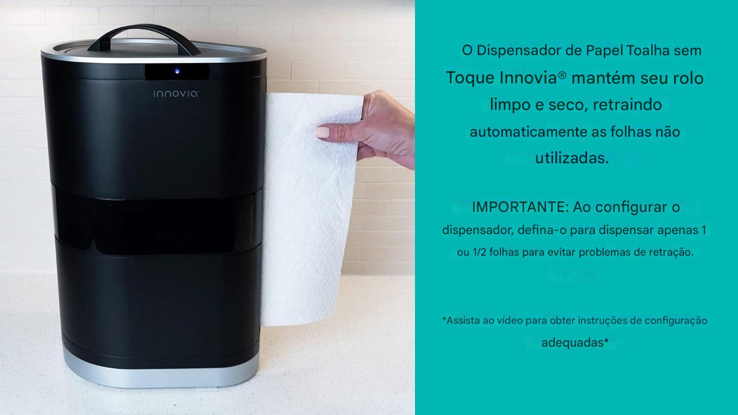 Dispensador de toalha de papel sem toque de bancada