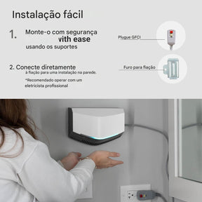 Secador de mãos para banheiros domésticos e comerciais