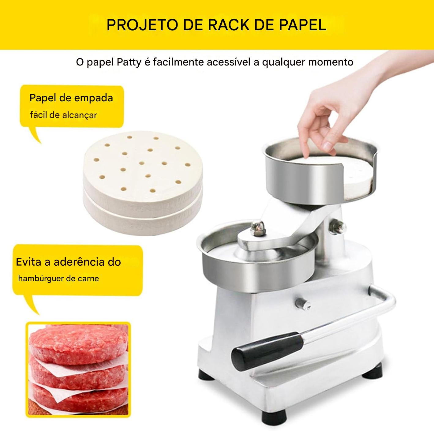 Prensa de Hambúrguer Comercial