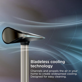 Shark Ventilador TurboBlade — Ventilador de torre sem lâmina ultra personalizável, gira, oscila 180°, circula e propulsiona o ar, 10 níveis de ruído + 10 velocidades, fácil de limpar, pomba, TF202SWH