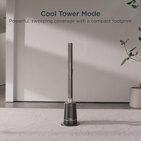 Shark Ventilador TurboBlade — Ventilador de torre sem lâmina ultra personalizável, gira, oscila 180°, circula e propulsiona o ar, 10 níveis de ruído + 10 velocidades, fácil de limpar, pomba, TF202SWH