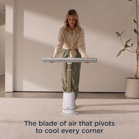 Shark Ventilador TurboBlade — Ventilador de torre sem lâmina ultra personalizável, gira, oscila 180°, circula e propulsiona o ar, 10 níveis de ruído + 10 velocidades, fácil de limpar, pomba, TF202SWH