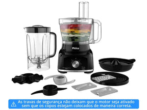 Multiprocessador de Alimentos Philco 1700W 9 em 1