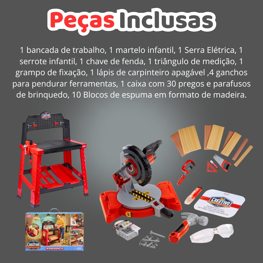 Mesa de Construção Infantil Educativa Completa
