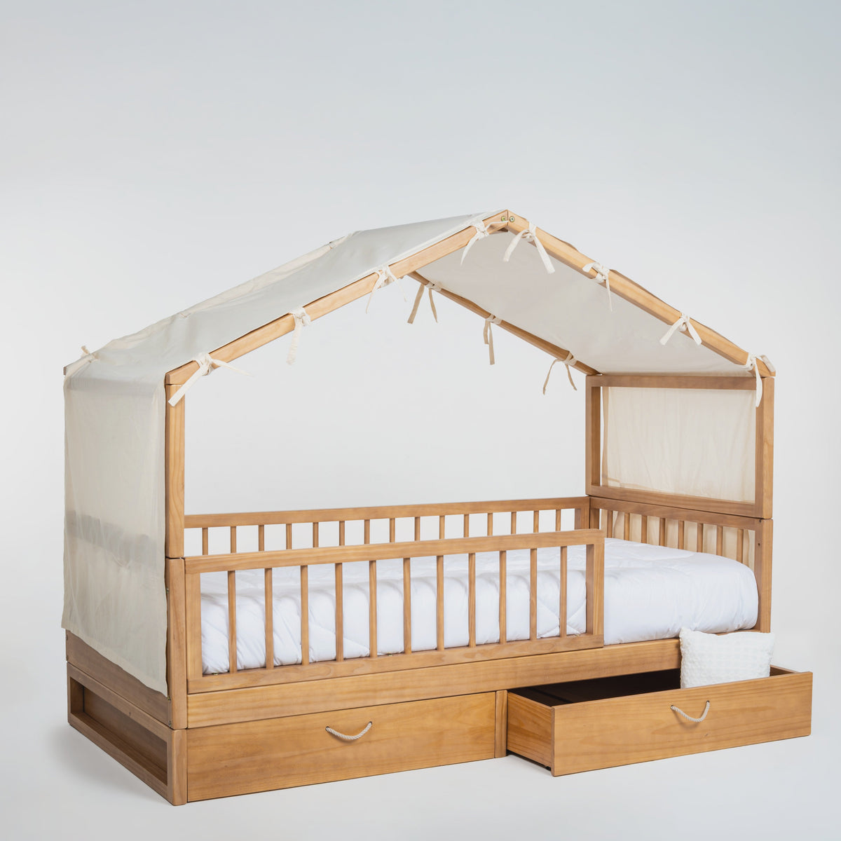 Cama Casinha Saída Lateral com Gavetões