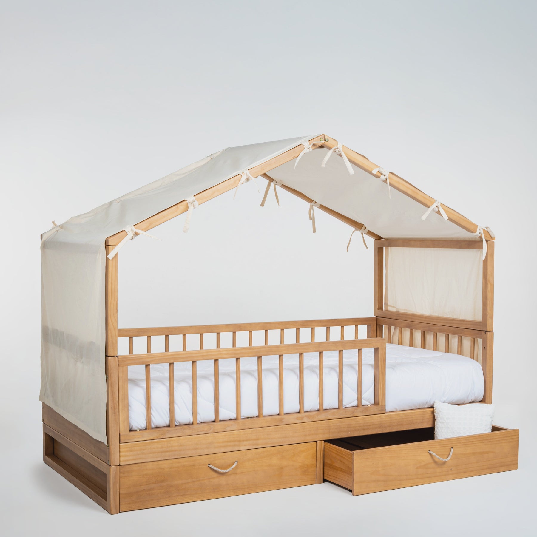 Cama Casinha Saída Lateral com Gavetões