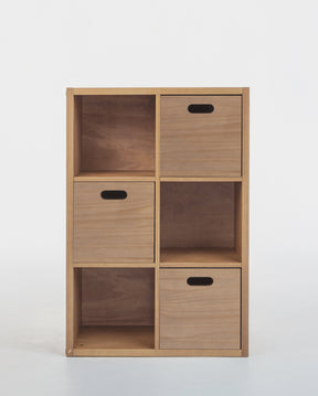 Estante Organizadora Infantil Com Caixas Madeira