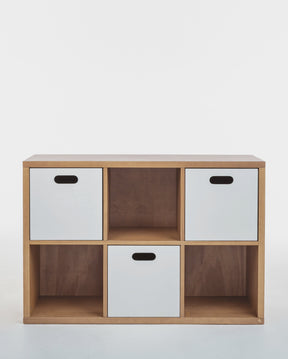 Estante Organizadora Infantil Com Caixas Off White