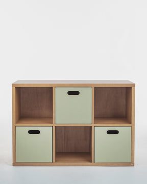 Estante Organizadora Infantil Com Caixas Verde